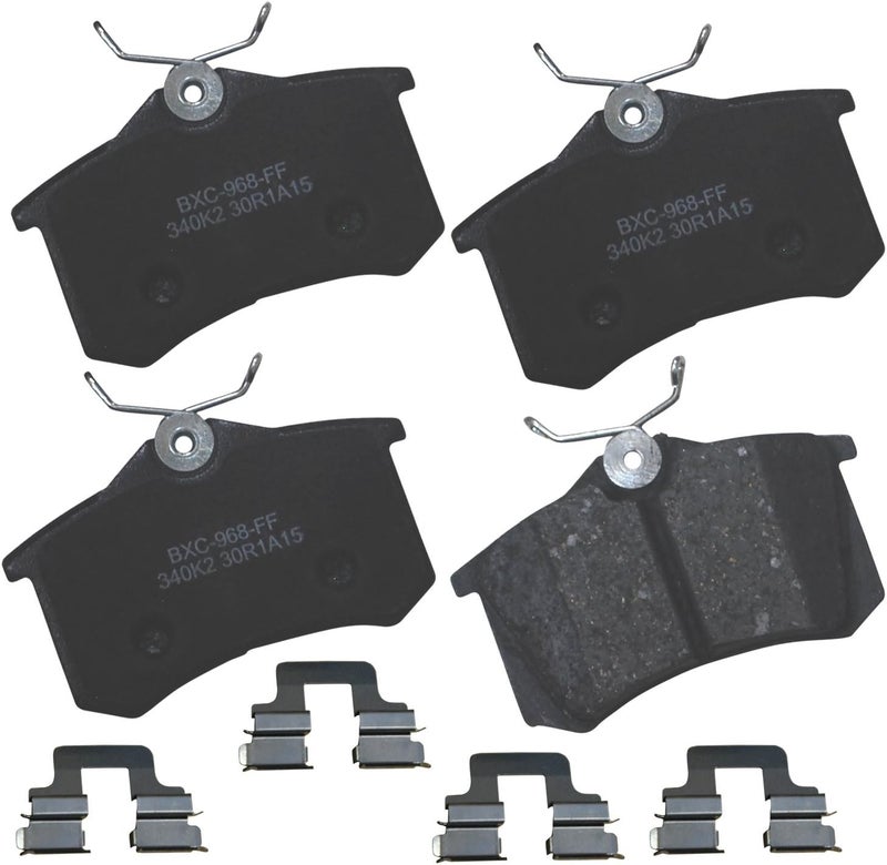 Bendix Premium SBC340K2 Ceramic Rear Brake Pads for Audi A4 2006-2004, A4 Quattro 2006-2003, A6 2004-2002, A6 Quattro 2004-2002, S6 2003-2002, TT 2006-2005, TT Quattro 2006-2005 - Image 1
